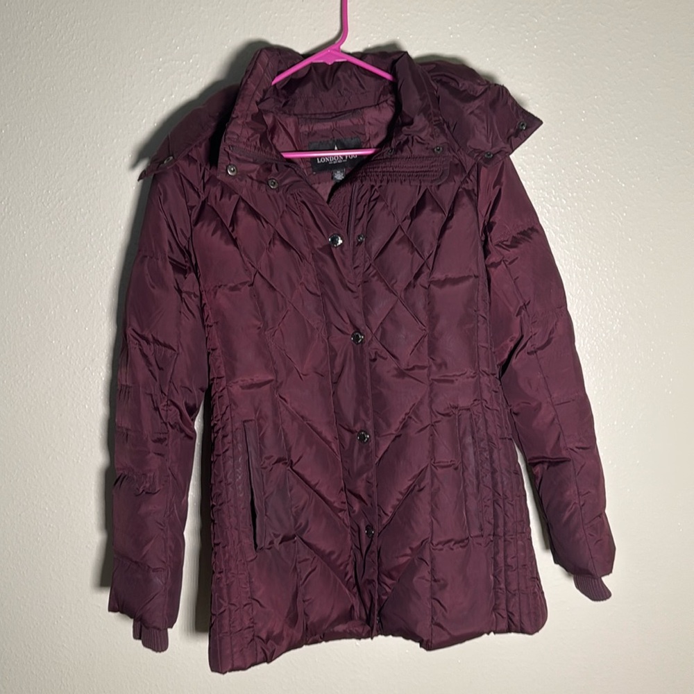 London Fog diamond quilted coat size XS